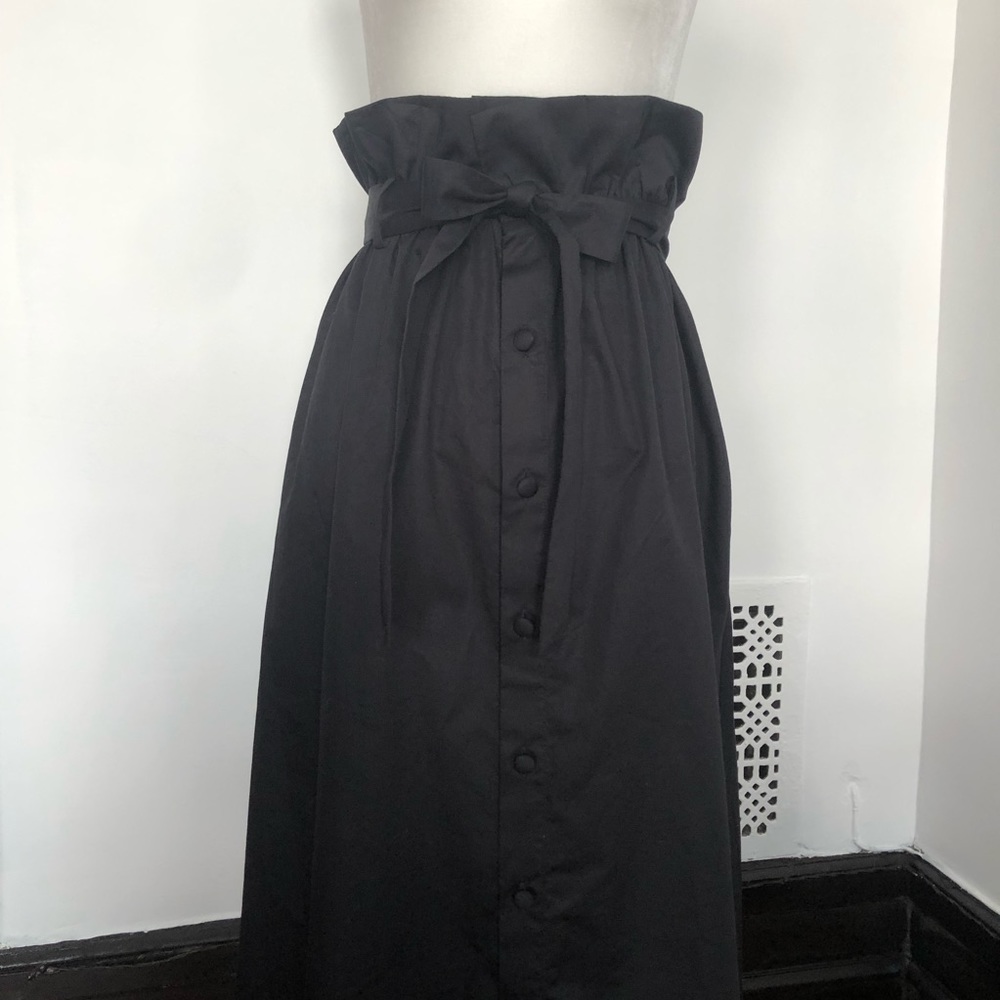 & Other Stiories Paper Bag Waist Midi Skirt